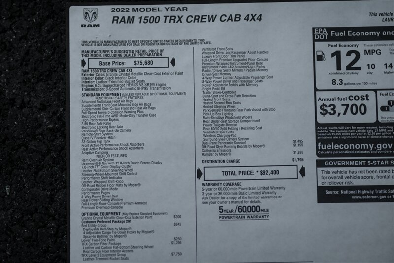 2022 RAM 1500 TRX  Level 2 Package - Photo 100 - Rockville, MD 20850