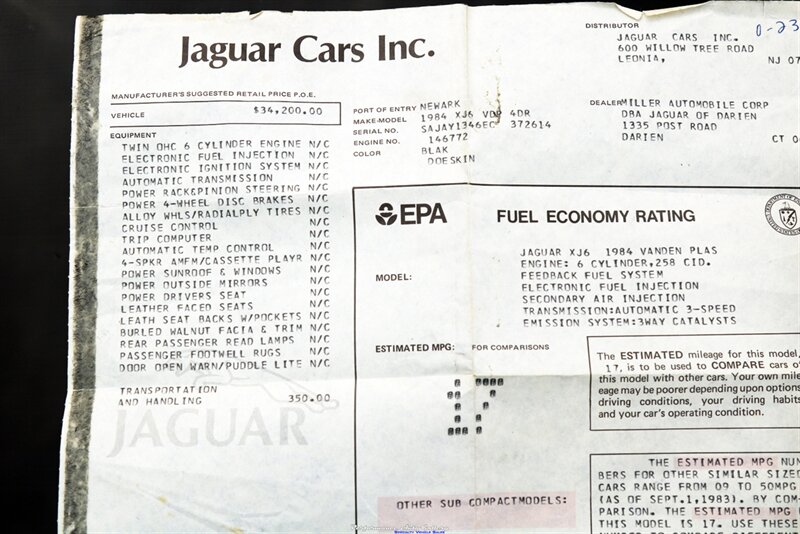 1984 Jaguar XJ8 XJ6 Vanden Plas Series III   - Photo 17 - Rockville, MD 20850