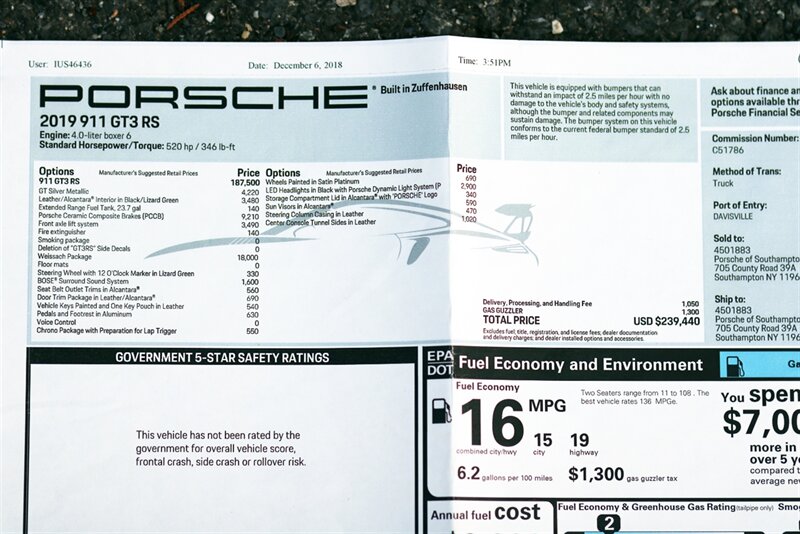 2019 Porsche 911 GT3 RS  Weissach - Photo 100 - Rockville, MD 20850