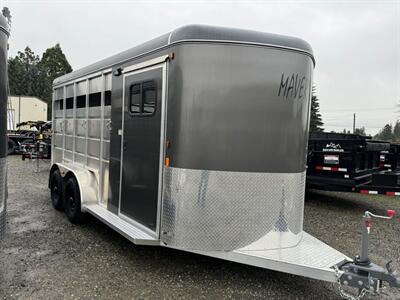 2025 Maverick Trailers Lite Aluminum 3 Horse 17' Horse Trailer   - Photo 2 - Olympia, WA 98501