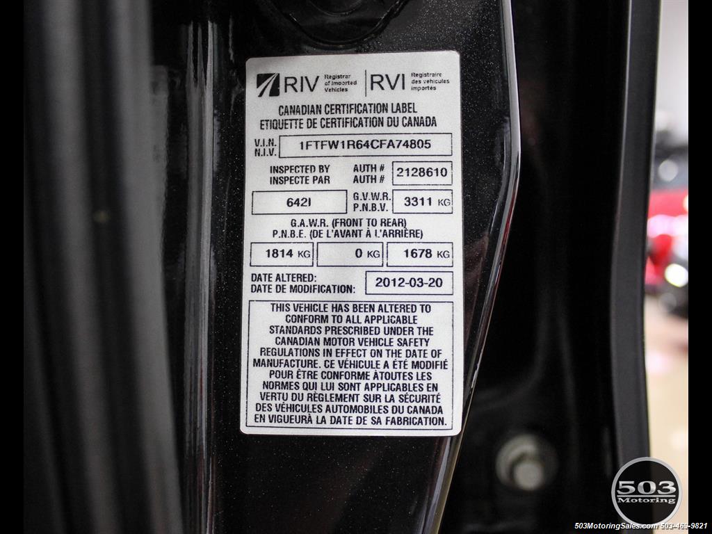 2012 Ford F-150 SVT Raptor; Black/Black w/ Extended Warranty!   - Photo 60 - Beaverton, OR 97005