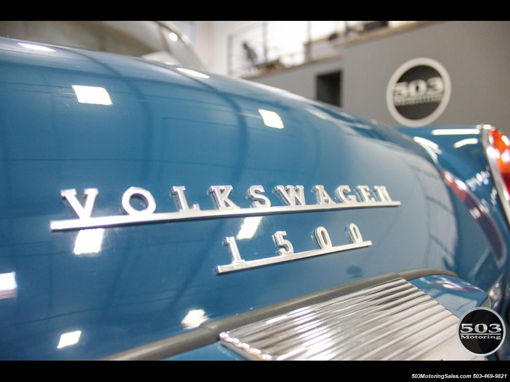1965 Volkswagen Notchback Collector Quality Example in Sea Blue   - Photo 18 - Beaverton, OR 97005