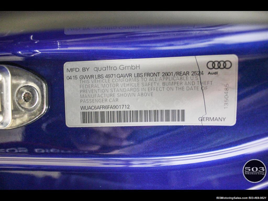 2015 Audi RS 5 4.2 quattro, Sepang Blue w/ Only 4900 Miles!   - Photo 52 - Beaverton, OR 97005