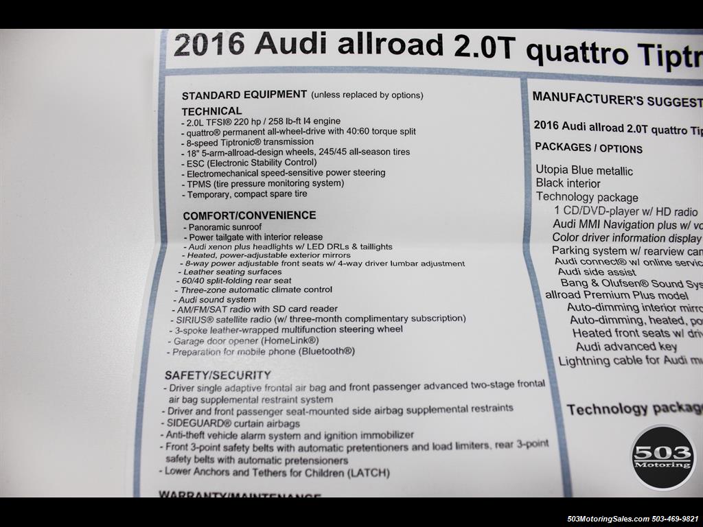2016 Audi allroad 2.0T quattro Premium Plus w/ Less than 6k Miles!   - Photo 50 - Beaverton, OR 97005