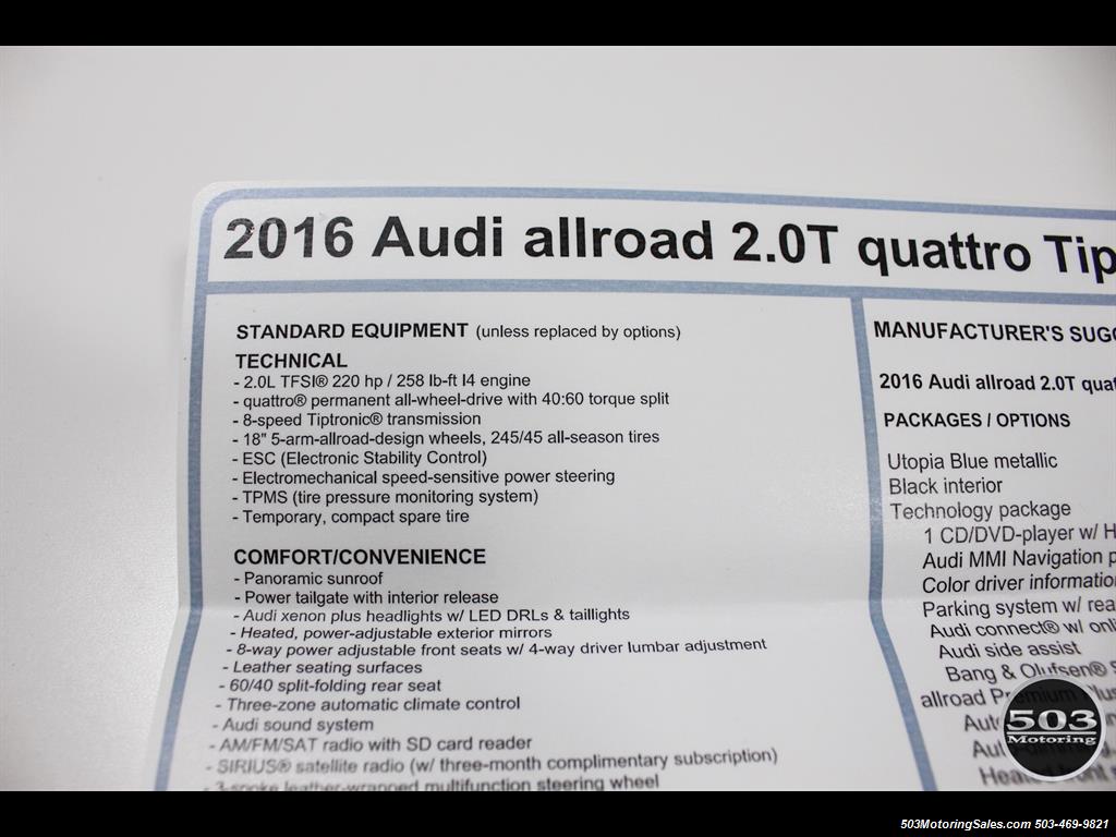 2016 Audi allroad 2.0T quattro Premium Plus w/ Less than 6k Miles!   - Photo 49 - Beaverton, OR 97005