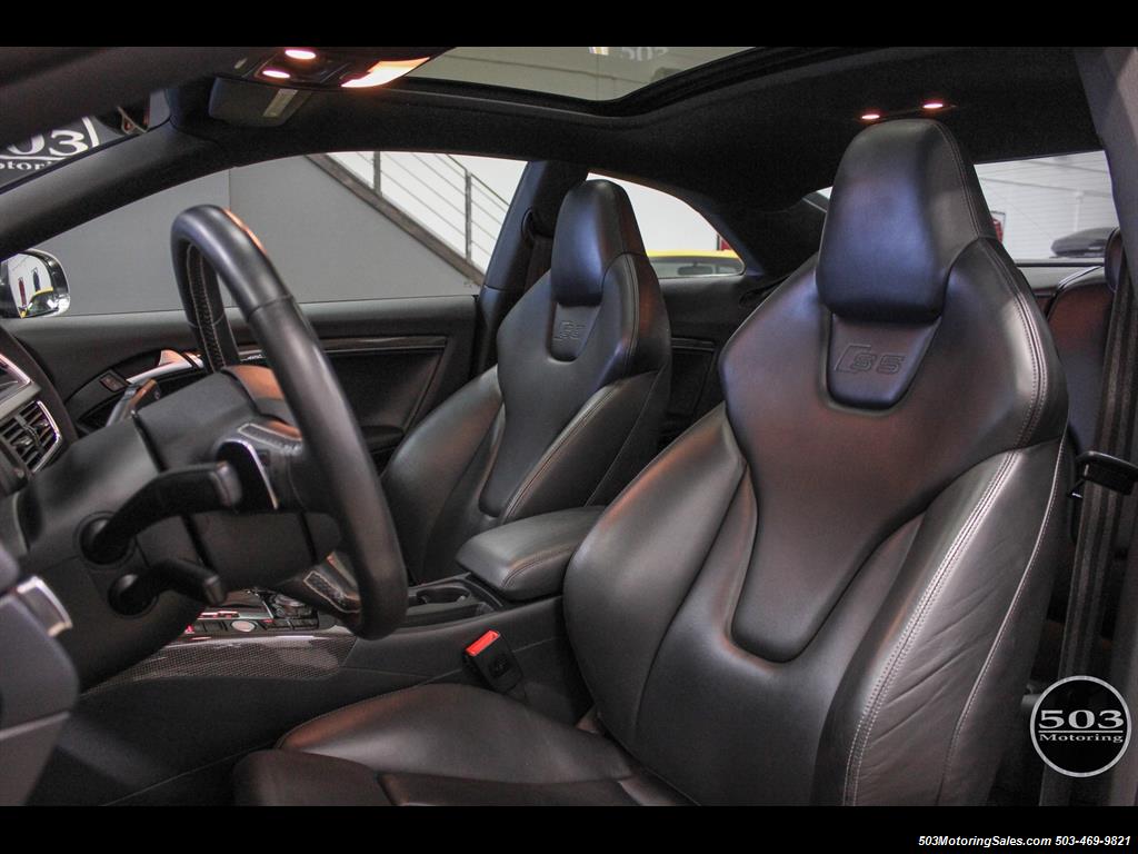 2012 Audi S5 4.2 Quattro Premium Plus, Black/Black w/ only 38k!   - Photo 19 - Beaverton, OR 97005