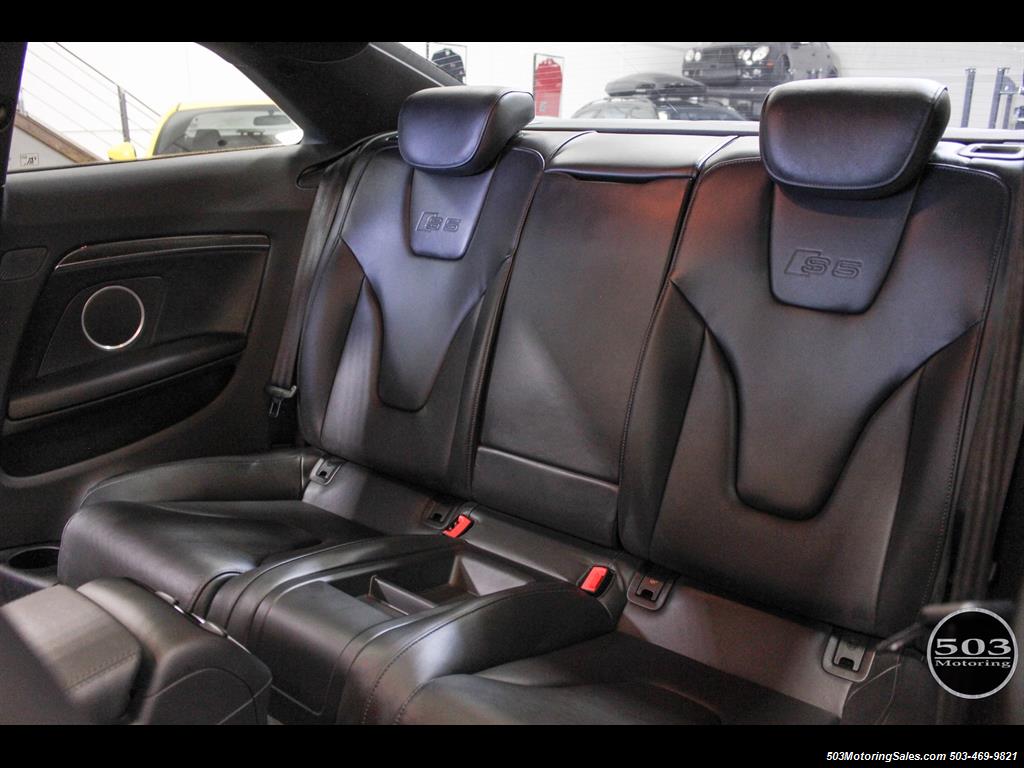 2012 Audi S5 4.2 Quattro Premium Plus, Black/Black w/ only 38k!   - Photo 35 - Beaverton, OR 97005
