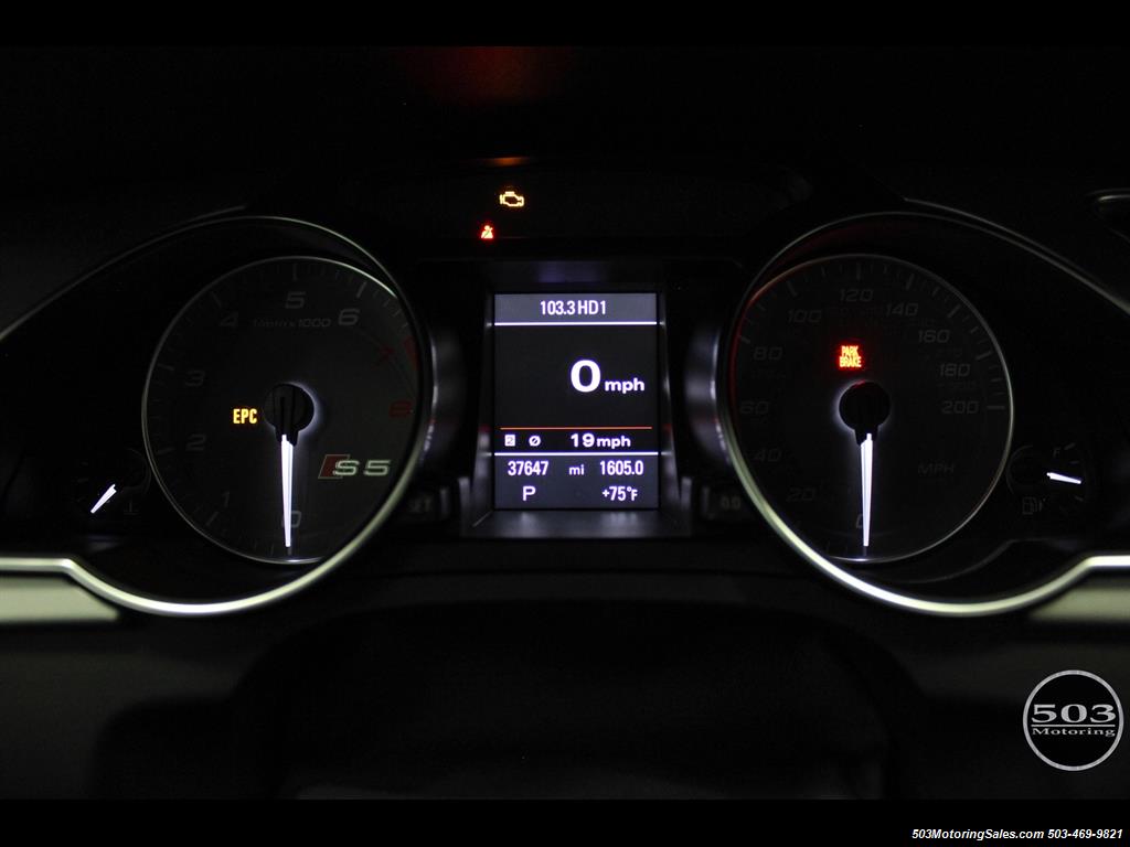 2012 Audi S5 4.2 Quattro Premium Plus, Black/Black w/ only 38k!   - Photo 20 - Beaverton, OR 97005