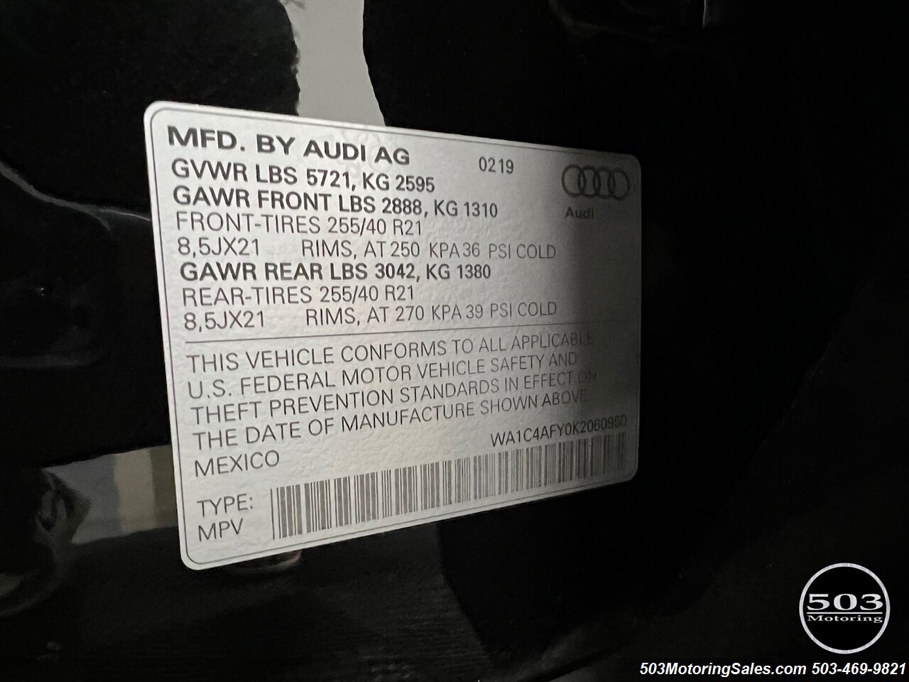 2019 Audi SQ5 3.0T quattro Prestige   - Photo 82 - Beaverton, OR 97005