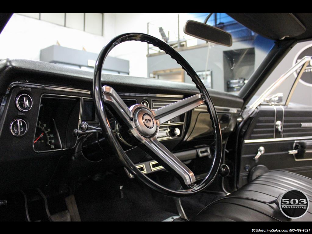 1968 Chevrolet Chevelle SS 396; Black/Black Stunning Restomod!   - Photo 29 - Beaverton, OR 97005