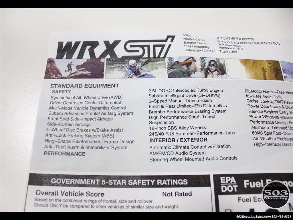 2013 Subaru Impreza WRX STI Hatch; WRB w/ Less than 1k Miles!   - Photo 53 - Beaverton, OR 97005