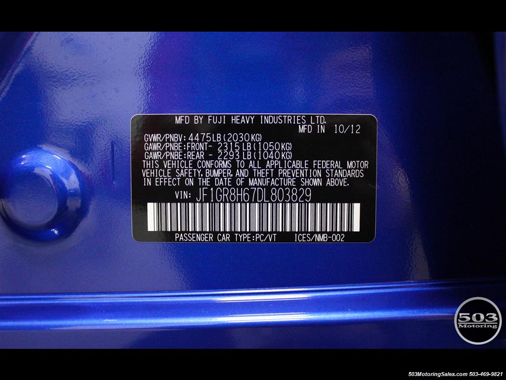 2013 Subaru Impreza WRX STI Hatch; WRB w/ Less than 1k Miles!   - Photo 57 - Beaverton, OR 97005