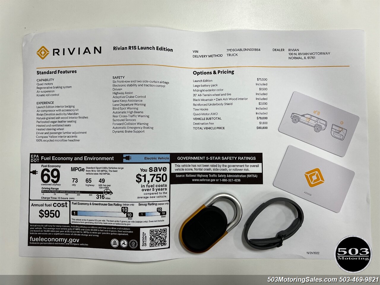 2022 Rivian R1S Launch Edition  MIDNIGHT/ASH - Photo 9 - Beaverton, OR 97005