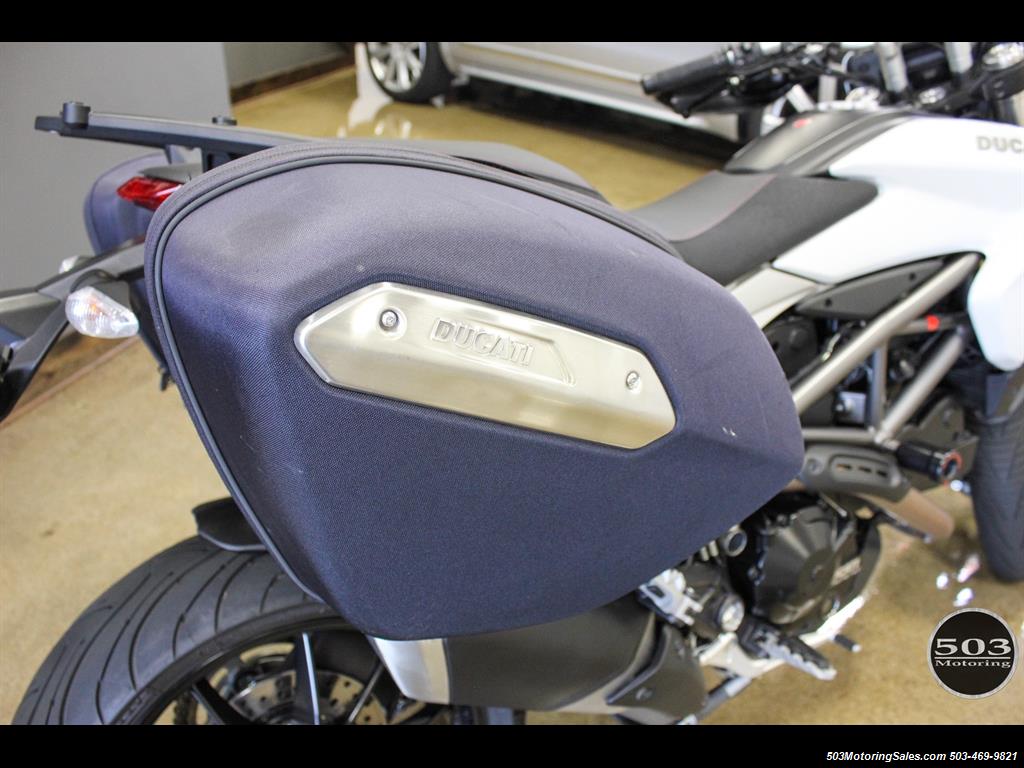 2013 Ducati Hyperstrada One Owner, Like New, Pearl White w/ 6k Miles!   - Photo 14 - Beaverton, OR 97005