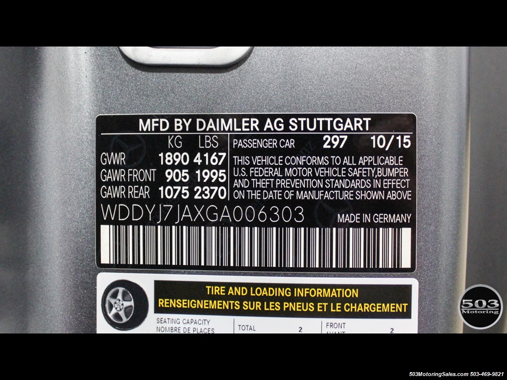 2016 Mercedes-Benz AMG GT S; Stunning Satin Grey w/ Tons of Carbon!   - Photo 60 - Beaverton, OR 97005