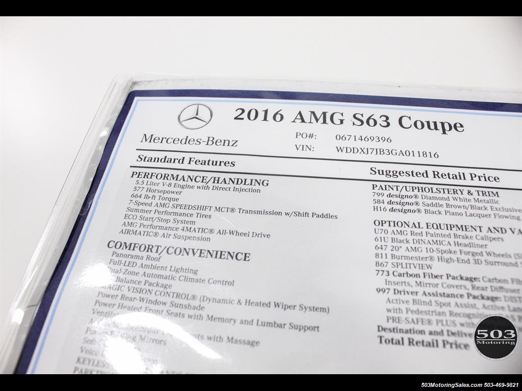 2016 Mercedes-Benz AMG S63 Designo, Perfectly Specced w/ 3900 Miles!   - Photo 49 - Beaverton, OR 97005