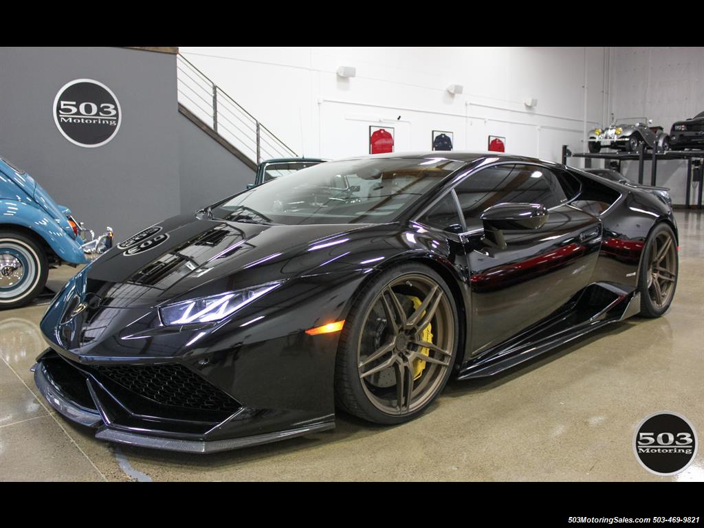 2015 Lamborghini Huracan LP 610-4; Black w/ Full XPEL & Vorsteiner Aero!   - Photo 1 - Beaverton, OR 97005