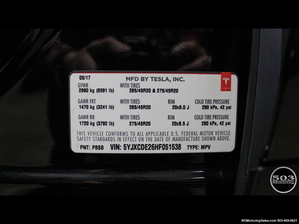 2017 Tesla Model X 75D; One Owner, Black/Black w/ 7k Miles!   - Photo 60 - Beaverton, OR 97005