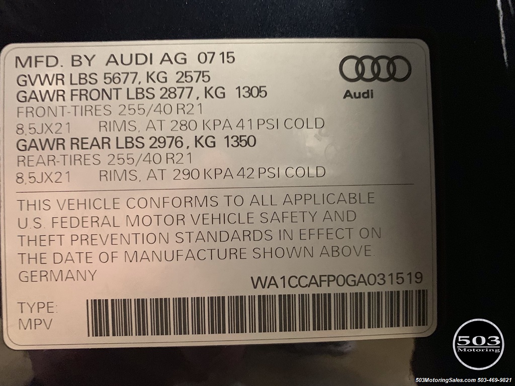 2016 Audi SQ5 3.0T quattro Premium Plus   - Photo 57 - Beaverton, OR 97005