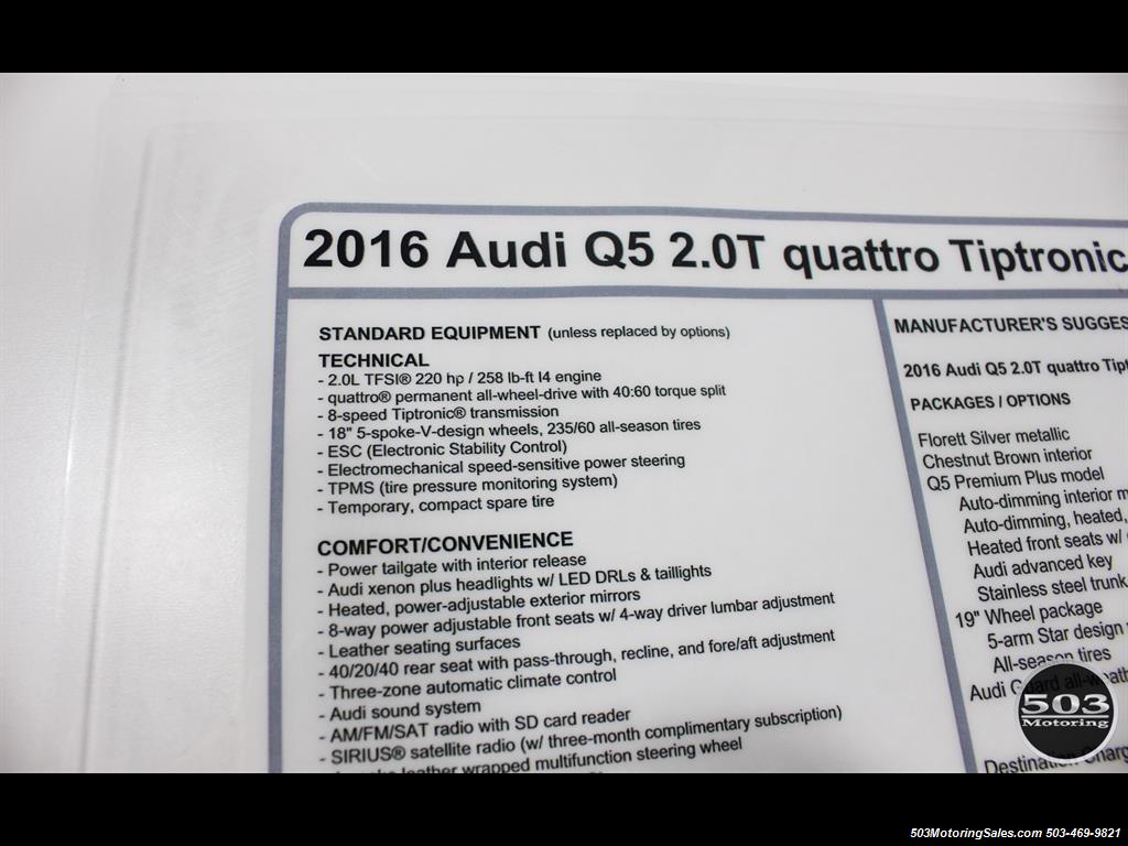 2016 Audi Q5 2.0T quattro Premium Plus; Only 7k Miles!   - Photo 47 - Beaverton, OR 97005