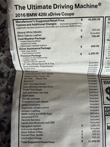 2016 BMW 428i xDrive  SPORT Coupe