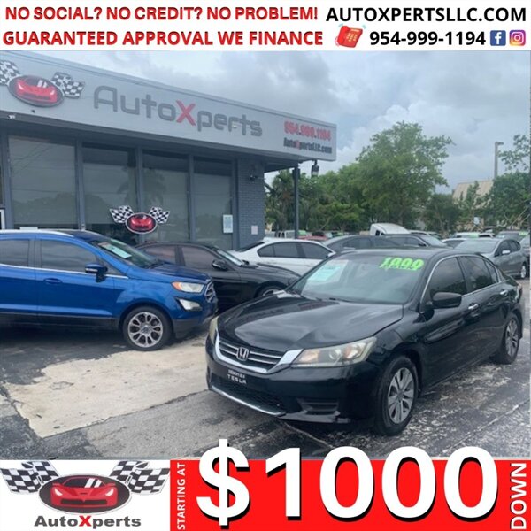 2015 Honda Accord LX  Up To 12 MONTHS SAME AS CASH - Photo 1 - Wilton Manors, FL 33311