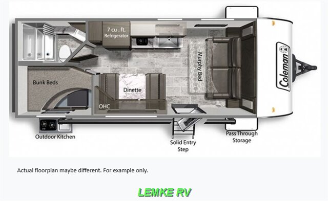 2021 Dutchmen Coleman Light LX 2125BH   - Photo 4 - Rocklin, CA 95677