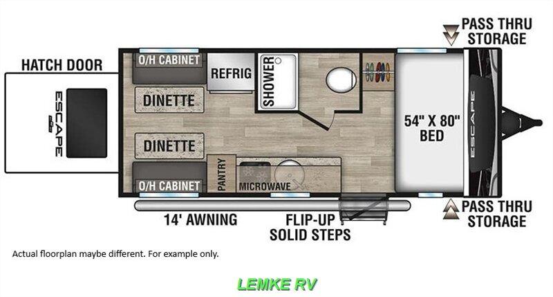 2023 K-Z RV Escape E17 Hatch   - Photo 4 - Rocklin, CA 95677