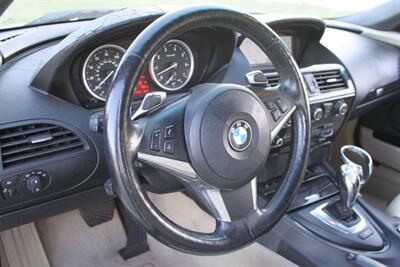 2008 BMW 650i CONVERTIBLE SPORTS PKG COLD WTHR PKG NAV PDC   - Photo 33 - Houston, TX 77031