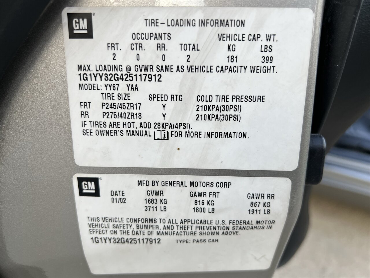 2002 Chevrolet Corvette CONVERTIBLE AUTO MICHELIN TIRES AUTO ONLY 82K MLS - Photo 35 - Houston, TX 77031