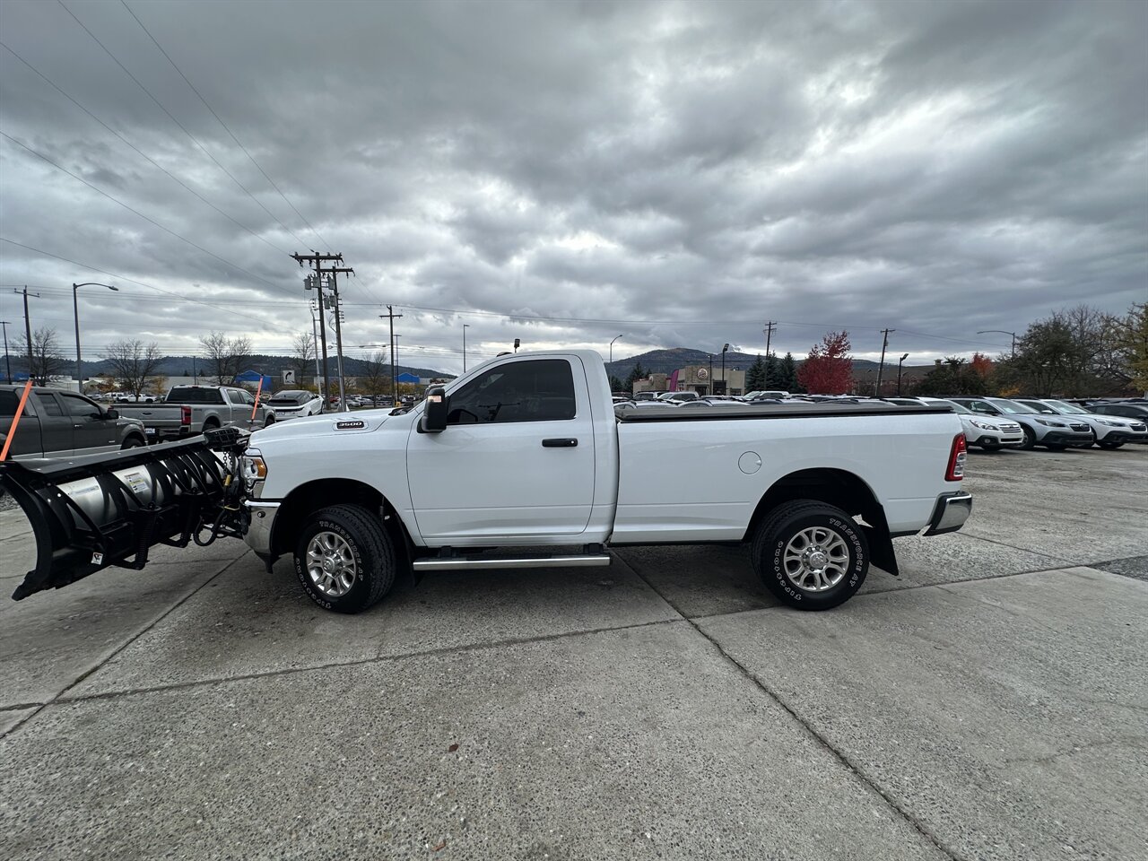 2023 RAM 3500 Tradesman.  $12k Snow Plow Set up!! Amazing Deal!!! No accidents! Ready to Tackle Anything!  • Fully extended: 11 feet  • Extended & curved in: 9.9 Feet - Photo 10 - Post Falls, ID 83854