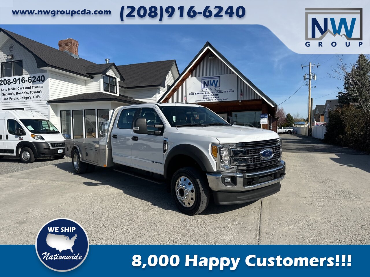 2020 Ford Commercial F-550 Super Duty F550 Chassis & Crew Cab  11.5' CM Truck Beds Aluminum Flat Bed! Heavy Duty Pick Up! Amazing Build, Only 31k miles! - Photo 2 - Post Falls, ID 83854