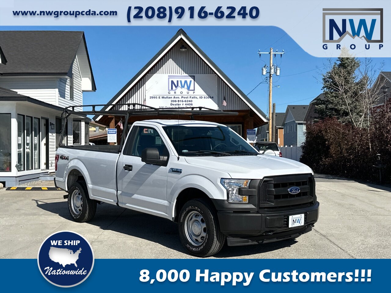 2017 Ford F-150 XL.  5.0L V8, 4x4, Very Rare! Long Bed with Accessory Rack! - Photo 1 - Post Falls, ID 83854