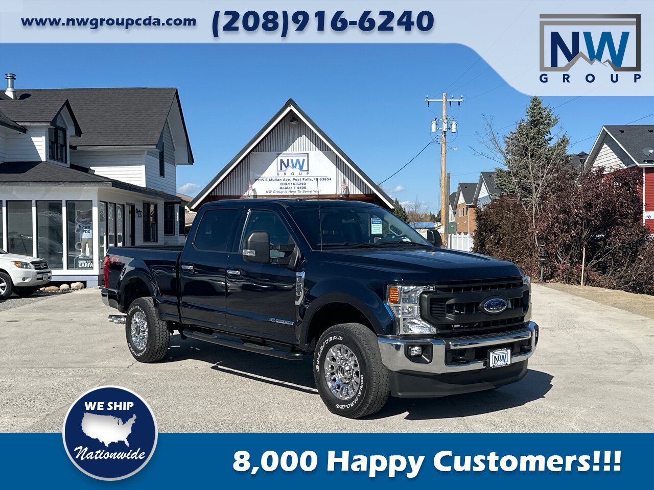 2022 Ford F-250 Super Duty XLT.  Antimatter Blue Color, Amazing Truck! Great Shape! - Photo 1 - Post Falls, ID 83854