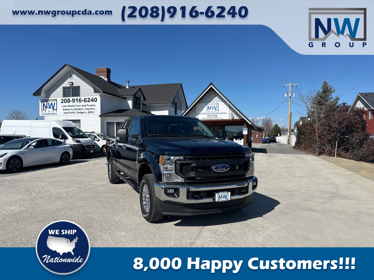 2022 Ford F-250 Super Duty XLT.  Antimatter Blue Color, Amazing Truck! Great Shape! - Photo 3 - Post Falls, ID 83854