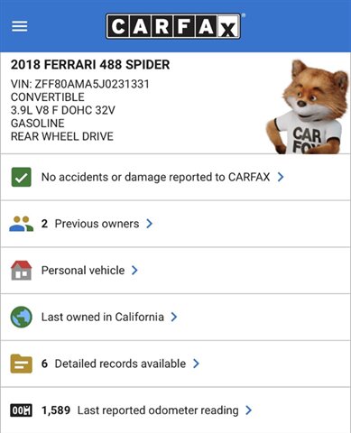2018 Ferrari 488 Spider   - Photo 3 - West Hollywood, CA 90069