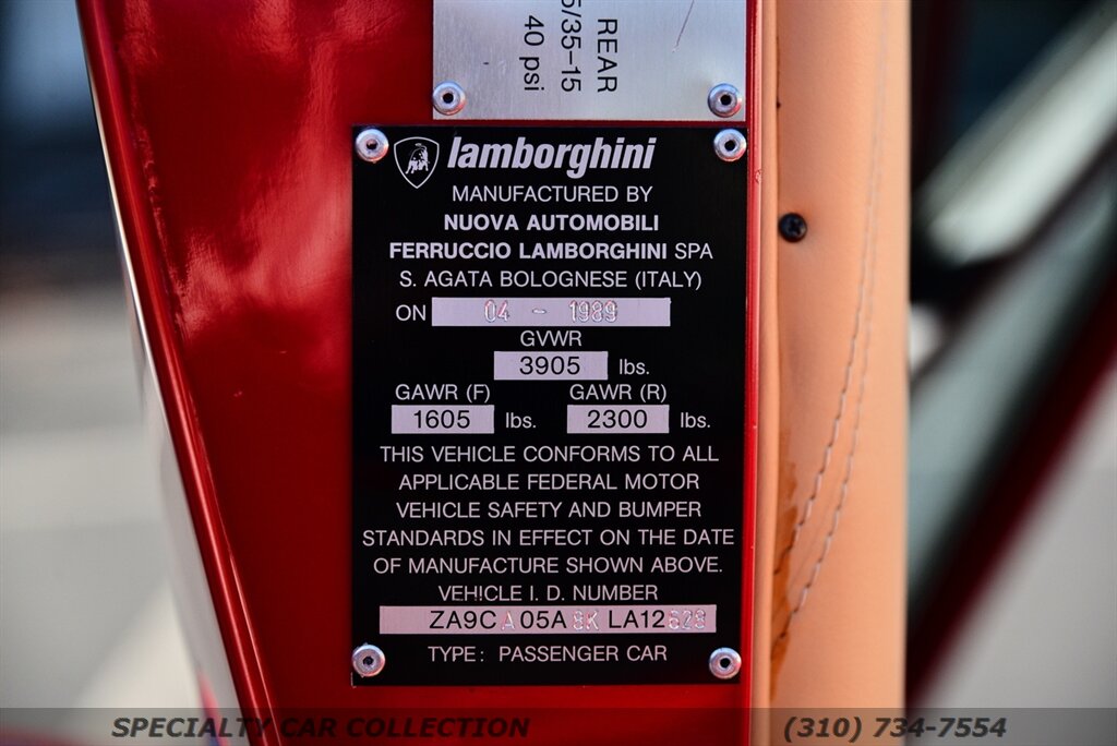 1989 Lamborghini Countach   - Photo 96 - West Hollywood, CA 90069