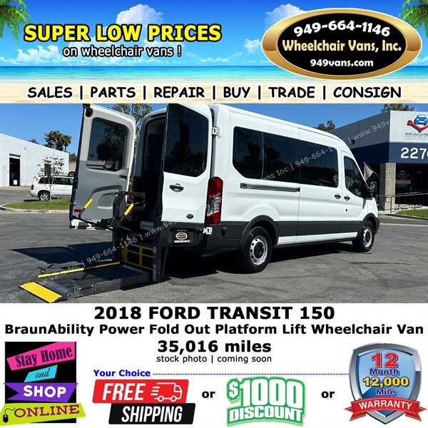 2018 Ford Transit 150 XL Wheelchair Van  