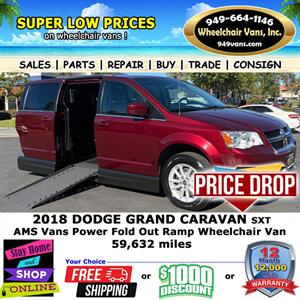 2018 Dodge Grand Caravan Wheelchair Van Minivan