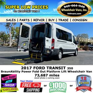 2017 Ford Transit Wheelchair Van Van