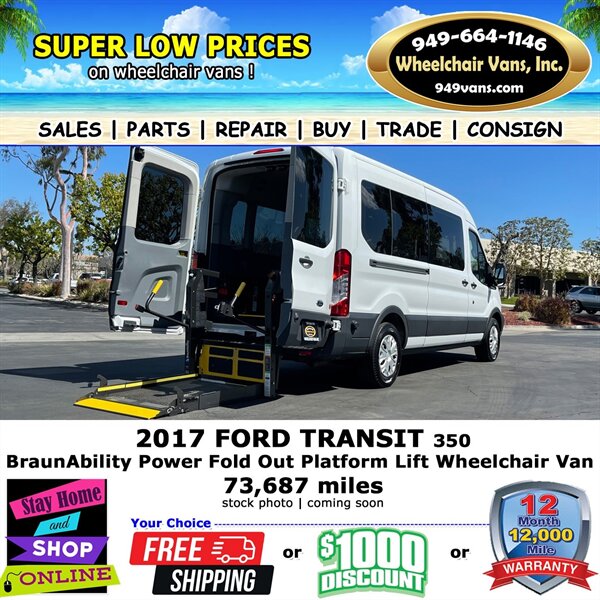 2017 Ford Transit Wheelchair Van  