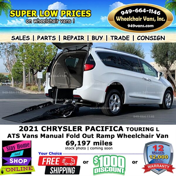 2021 Chrysler Pacifica Touring L Wheelchair Van  
