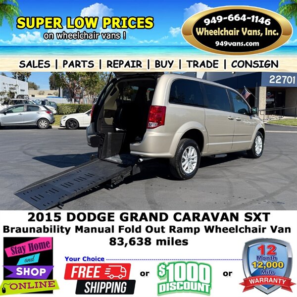 2015 Dodge Grand Caravan SXT Wheelchair Van   - Photo 1 - Laguna Hills, CA 92653