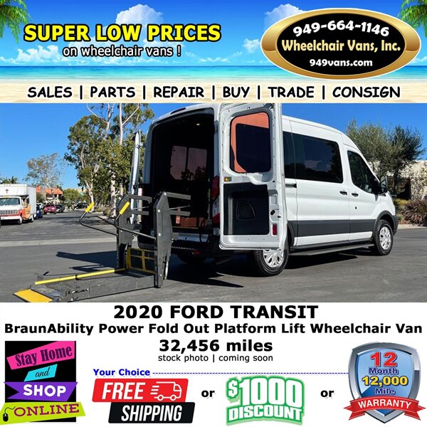 2020 Ford Transit Wheelchair Van   - Photo 1 - Laguna Hills, CA 92653