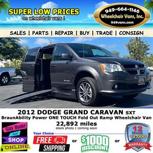 2012 Dodge Grand Caravan SXT Wheelchair Van Minivan