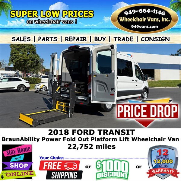 2018 Ford Transit Wheelchair Van  