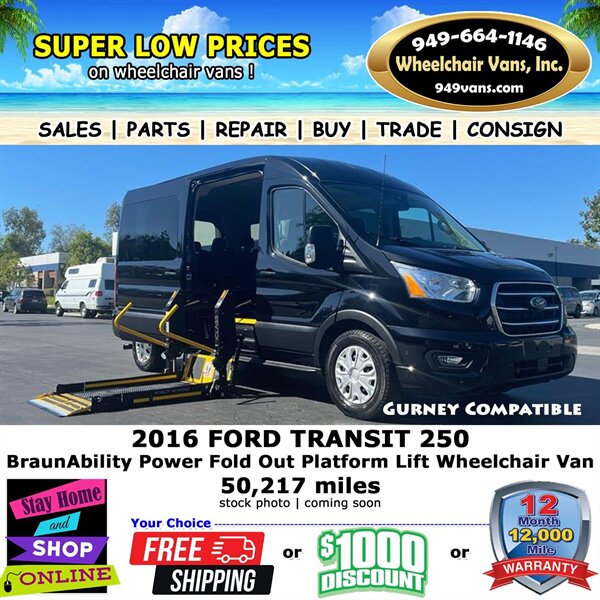 2016 Ford Transit Wheelchair Van   - Photo 1 - Laguna Hills, CA 92653