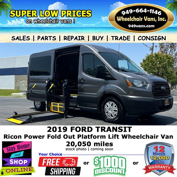2019 Ford Transit 350 XLT Wheelchair Van  