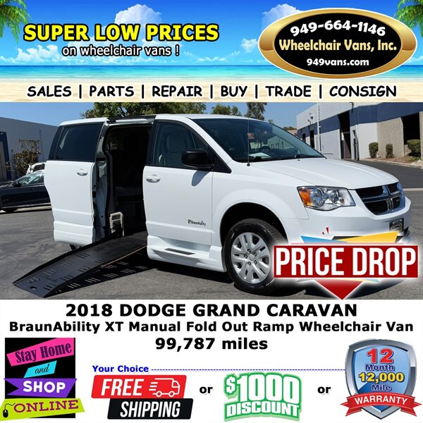 2018 Dodge Grand Caravan Wheelchair Van  