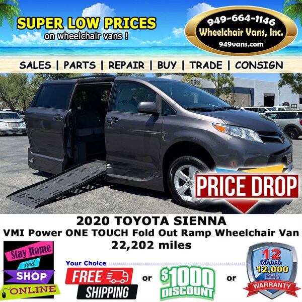 2020 Toyota Sienna Wheelchair Van   - Photo 1 - Laguna Hills, CA 92653